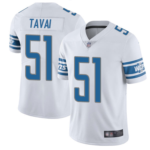 Detroit Lions Limited White Men Jahlani Tavai Road Jersey NFL Football #51 Vapor Untouchable->youth nfl jersey->Youth Jersey